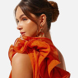 Vestit de Nit Floral Asimètric d'Un Shoulder