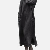 Vestit Maxi de Tardor – Sudadera Elegant de Tall Lliure per a Reunions Acollidores de Tardor
