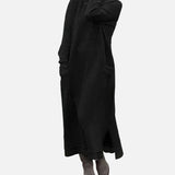 Vestit Maxi de Tardor – Sudadera Elegant de Tall Lliure per a Reunions Acollidores de Tardor