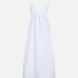 Vestit Maxi de Cóctel de Cotó d'Esquena Descoberta Costera