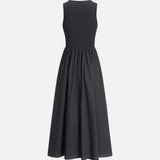 Vestit Maxi Sense Mangues de Barreges de Cotó Formal