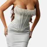 Vestit Maxi de Convidada de Boda Sense Tirants