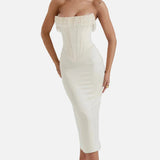 Vestit Maxi de Convidada de Boda Sense Tirants