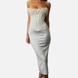 Vestit Maxi de Convidada de Boda Sense Tirants