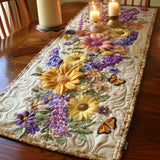 Quilted Table Runner - Garden in Flowers