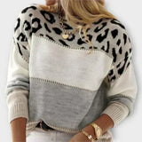 Sandra - Suéter de estampat de lleopard