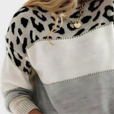 Sandra - Suéter de estampat de lleopard