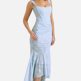 Vestit Maxi de Núvia amb Corsé de Renda
