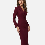 Vestit Blazer Negre Chic – Disseny Minimalista Ajustat per a una Sofisticació Moderna