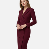Vestit Blazer Negre Chic – Disseny Minimalista Ajustat per a una Sofisticació Moderna