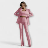 Selina - Conjunt elegant de 3 peces (Blazer, Top, Pantalons)