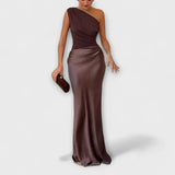 Vestit maxi elegant d'un sol espatlla