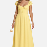 Vestit Maxi Prom Groc Imperi