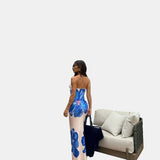 Vestit Maxi Floral Sense Tirants – Vestit de Nit Elegant per a Dones