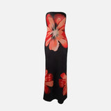 Vestit Maxi Floral Sense Tirants – Vestit de Nit Elegant per a Dones