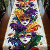 Quilted Table Runner - Carnival Masks