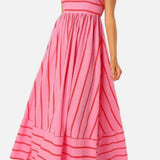Vestit Maxi de Platja d'Estiu amb Tirants a Ratlles