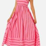 Vestit Maxi de Platja d'Estiu amb Tirants a Ratlles