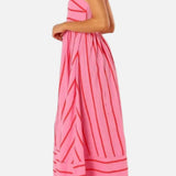 Vestit Maxi de Platja d'Estiu amb Tirants a Ratlles