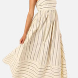 Vestit Maxi de Platja d'Estiu amb Tirants a Ratlles