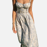 Vestit Midi de Cóctel Floral d'Estiu