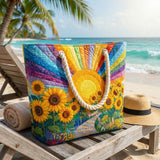 Handmade Beach Bag | Rainbow Sun