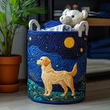 Golden Dog Charm | Handmade Laundry Basket
