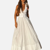 Elegant Vestit de Festa Blanc d'Estiu