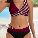 Mona | Bikini estampado en tonos cálidos