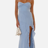 Vestit Maxi d'Convidada de Boda amb Volants Elegants Lyra