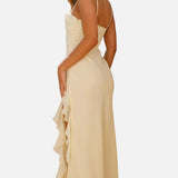 Vestit Maxi d'Convidada de Boda amb Volants Elegants Lyra