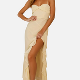 Vestit Maxi d'Convidada de Boda amb Volants Elegants Lyra