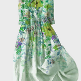 Vestit de jardí amb estampat aquarel·la