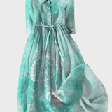 Vestits blaus amb estampat de conill d'Índies