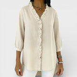 Elena™ | Blusa elegante con volantes