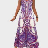 Klára - Vestits maxi d'estiu elegants sense mànigues
