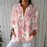 Nicole | Blusa Floral Elegant amb Accent Romàntic