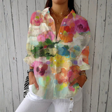 Agnès | Blusa d'aquarel·la amb elegant estampat floral