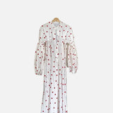 Vestit Camisa Brodat de Cors de Cor Oversized d'Estiu