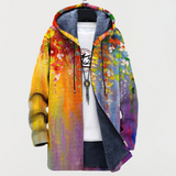 Abric amb disseny artístic abstracte
