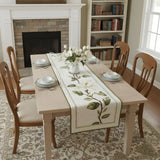 Quilted Table Runner - Rustic Magnolia Flower