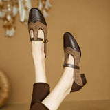 Chloé - Sabates de cuir vintage amb hebilla