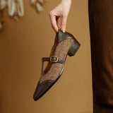 Chloé - Sabates de cuir vintage amb hebilla