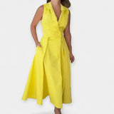 Vestit midi amb coll