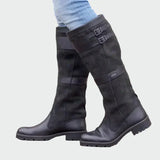 Botas de cuir retro