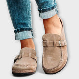 Mocassins ortopèdics femenins amb hebilla decorativa