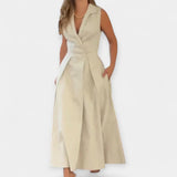 Vestit midi amb coll