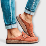 Mocassins ortopèdics femenins amb hebilla decorativa