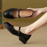 Denise - Clàssiques Mary Janes de Cuir