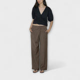 Julia - Pantalons a Ratlles Plegables
